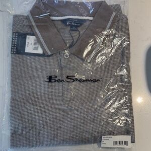 Men’s Ben Sherman brown polo t-shirt